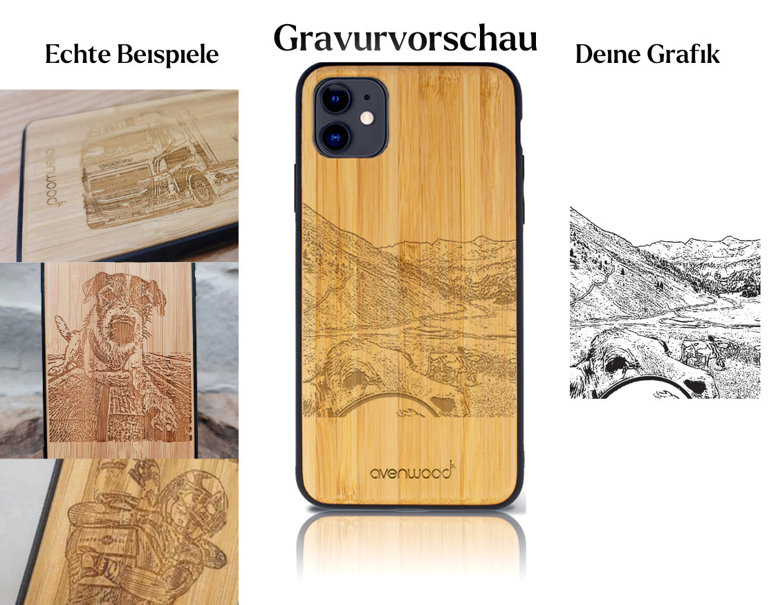 INDIVIDUELL iPhone 11 Bambus-Kunststoff